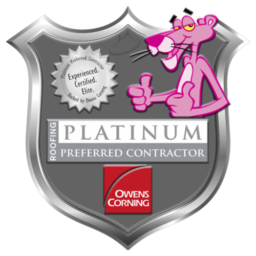 Owens Corning Platinum Preferred Contractor certification