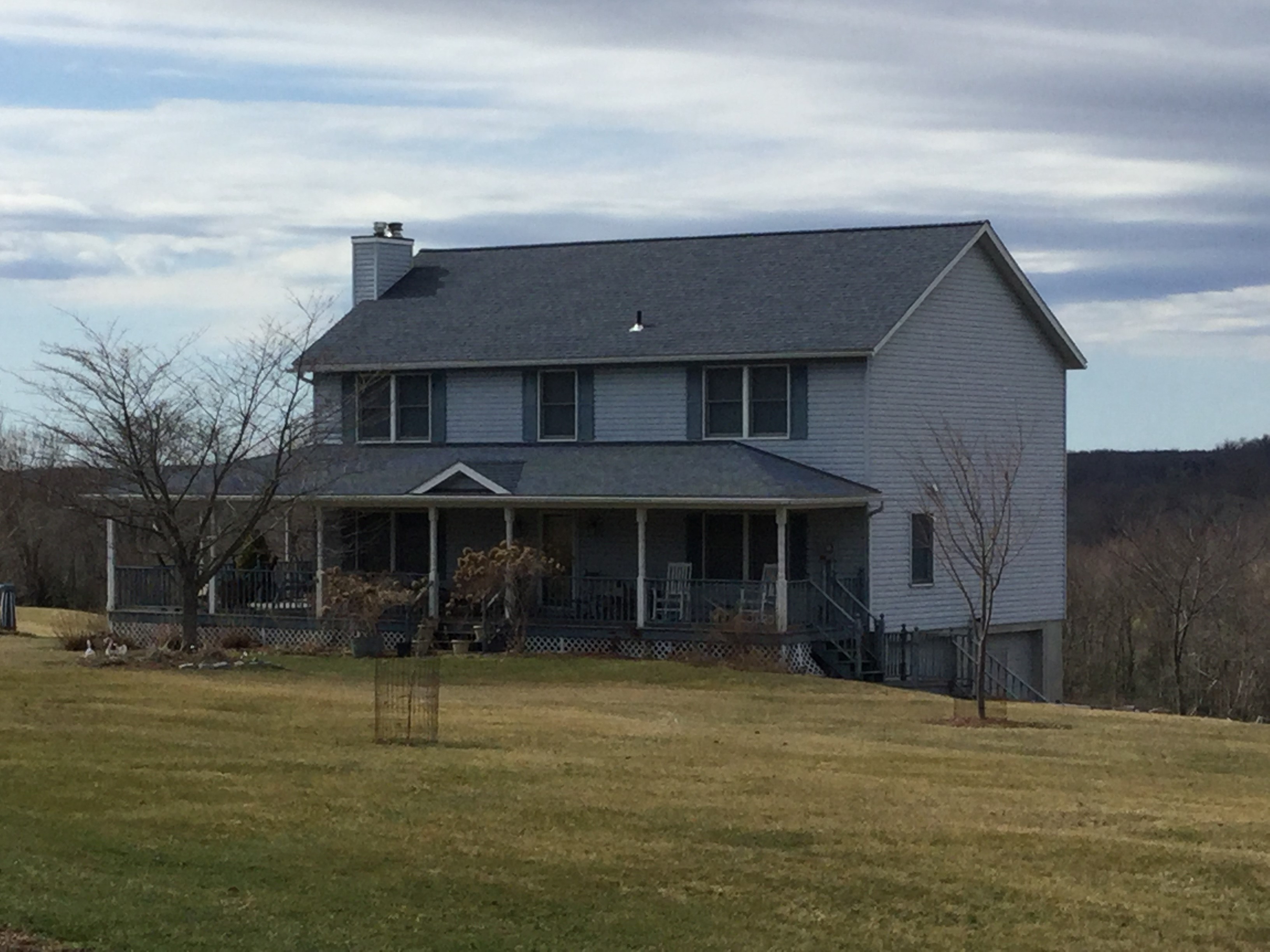 Completed roofing project on a Northeastern Pennsylvania home
