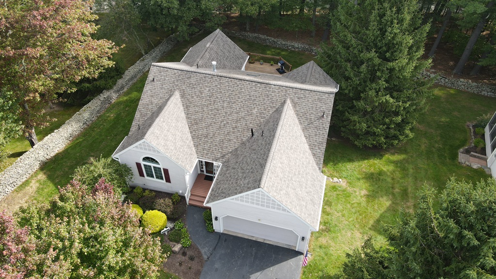 Architectural shingles installed